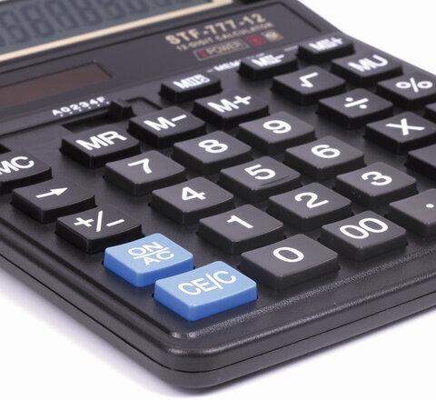 Калькулятор настольный STAFF STF-777, 12 разрядов, двойное питание, 210x165 мм, ЧЕРНЫЙ