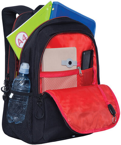 Рюкзак GRIZZLY школьный, анатомическая спинка, для мальчиков, "BREAK RULES", 42x31x22 см, RU-132-2/2