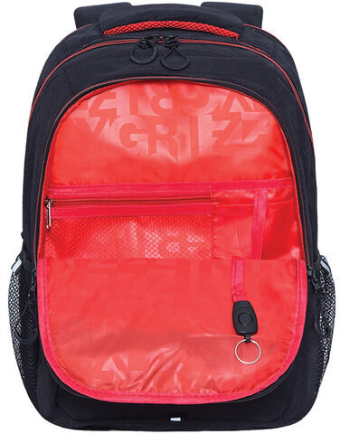 Рюкзак GRIZZLY школьный, анатомическая спинка, для мальчиков, "BREAK RULES", 42x31x22 см, RU-132-2/2