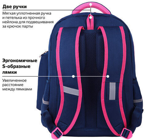 Рюкзак ЮНЛАНДИЯ COMPLETE с пеналом в комплекте, эрго-спинка, "Dream team", 42х29х14 см, 271413