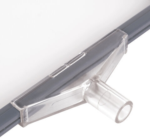 Стойка-инфодержатель напольная (ценникодержатель), 210x300 мм, А4, сталь, СЕРАЯ, BRAUBERG, 291035