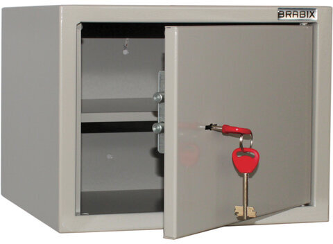 Шкаф металлический для документов BRABIX "KBS-01", 260х330х260 мм, 5,5 кг, сварной, 291150