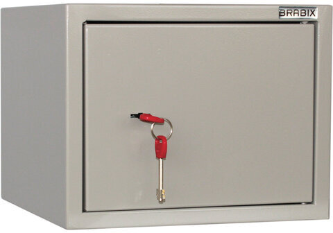 Шкаф металлический для документов BRABIX "KBS-01", 260х330х260 мм, 5,5 кг, сварной, 291150