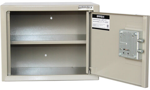 Шкаф металлический для документов BRABIX "KBS-01", 260х330х260 мм, 5,5 кг, сварной, 291150