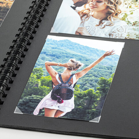 Уголки для фотографий САМОКЛЕЯЩИЕСЯ, 408 штук, 4 листа в наборе, BRAUBERG, 391311