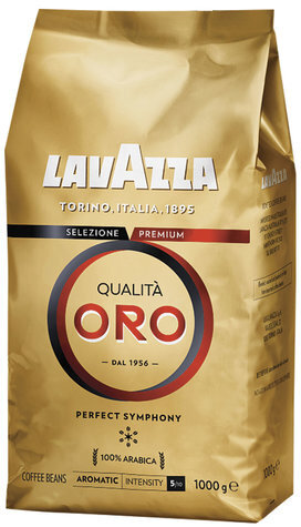 Кофе в зернах LAVAZZA "Qualita Oro", арабика 100%, 1000 г, 2056