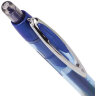 Ручка гелевая автоматическая с грипом BRAUBERG "Officer", СИНЯЯ, корпус тонированный синий, узел 0,5 мм, линия письма 0,35 мм, 141056