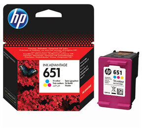 Картридж струйный HP (С2P11AE) Ink Advantage 5575/5645/OfficeJet 202, №651, цветной, оригинальный, ресурс 300 стр., C2P11AE