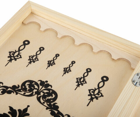 Шахматы, шашки, нарды 3 в 1 деревянные, лакированные, глянцевые, доска 40х40 см, ЗОЛОТАЯ СКАЗКА, 665364