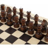 Шахматы, шашки, нарды 3 в 1 деревянные, лакированные, глянцевые, доска 40х40 см, ЗОЛОТАЯ СКАЗКА, 665364