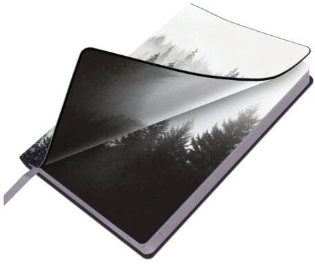 Ежедневник датированный 2025 А5 138x213 мм BRAUBERG "Vista", под кожу гибкий, "Туман", 115868