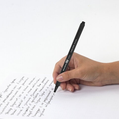 Ручки капиллярные (линеры), 24 ЦВЕТА, BRAUBERG ART "Classic", трехгранные, металлический наконечник, линия письма 0,4 мм, 144148