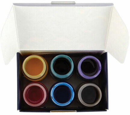 Краски акриловые для витража "Декола", 6 цветов по 20 мл, в банках, 42411064
