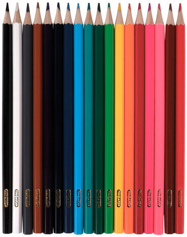 Карандаши цветные ПИФАГОР "Веселые акулята", 18 цветов, классические, заточенные, 181817