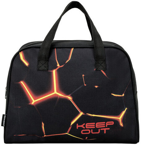 Сумка для занятий BRAUBERG с ручками, 35x25x15 см, "Keep out", 272378