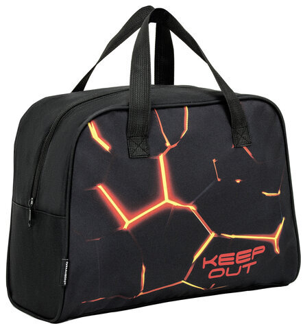 Сумка для занятий BRAUBERG с ручками, 35x25x15 см, "Keep out", 272378