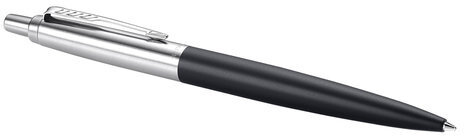 Ручка шариковая PARKER "Jotter XL", УТОЛЩЕННЫЙ корпус, черный матовый лак, детали из нержавеющей стали, синяя, 2068358