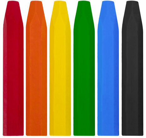 Пакет-раскраска НАБОР 8 шт., новогодний, 32х13х26 см + масляные пастельные мелки, ЗОЛОТАЯ СКАЗКА, 591975