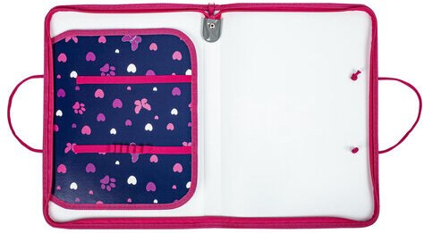 Папка для труда на молнии с ручками ПИФАГОР А4, 1 отделение, пластик, органайзер, "Positive kitty", 271472