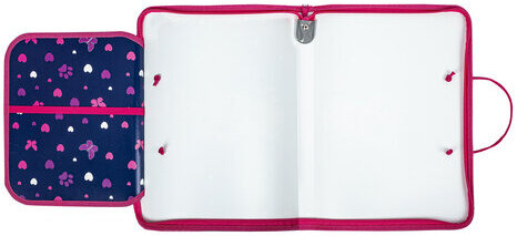 Папка для труда на молнии с ручками ПИФАГОР А4, 1 отделение, пластик, органайзер, "Positive kitty", 271472