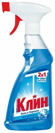 Средство для мытья стекол и зеркал, 500 мл, КЛИН
