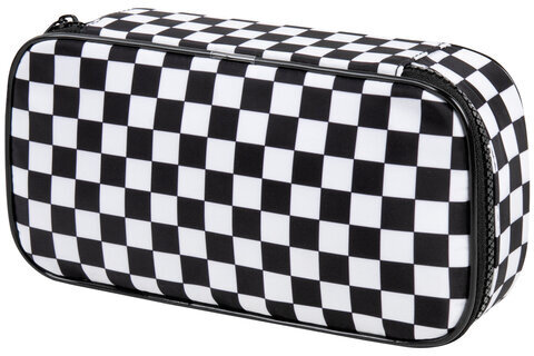 Пенал-органайзер BRAUBERG, 1 отделение, полиэстер, 22x11,5x6 см, "Black and white", 271572