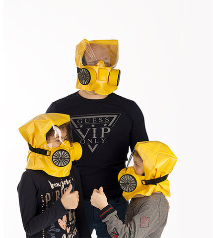 Самоспасатель фильтрующий универсальный малогабаритный, от 7 лет, от 15 минут защиты, Шанс-ЕД