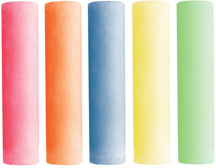 Мел цветной BRAUBERG, набор 10 шт., для рисования на асфальте, круглый, 223556