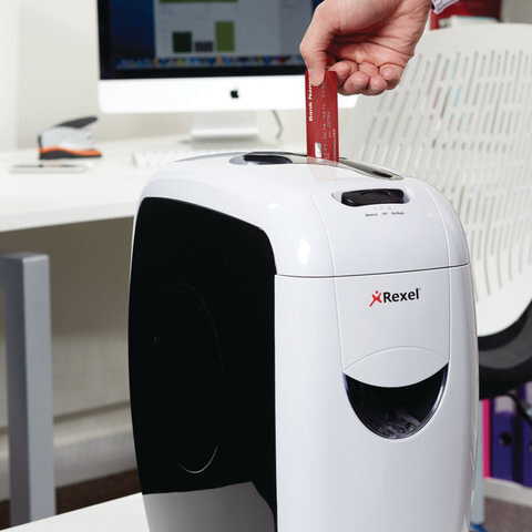 Уничтожитель (шредер) REXEL STYLE+, 4 уровень секретности, фрагменты 4x24 мм, 7 листов, 12 л, 2101944EU