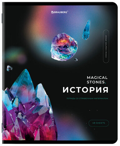 Тетради предметные, КОМПЛЕКТ 12 ПРЕДМЕТОВ, "MAGICAL", 48 л., глянцевый УФ-лак, BRAUBERG, 404610