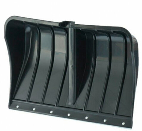 Лопата снеговая 54х37 см БЕЗ ЧЕРЕНКА "БОГАТЫРЬ" СУПЕРПРОЧНАЯ, БОЛЬШАЯ, планка на клепках, ГРАНДМАСТЕР, 700337