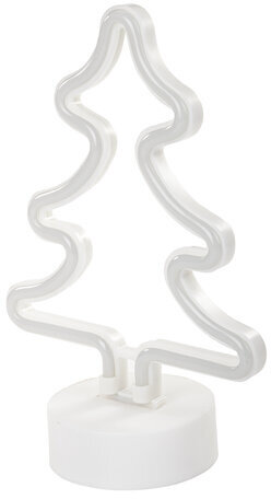 Светильник декоративный неоновый ЗОЛОТАЯ СКАЗКА "Ель", 18.5х26.5х10 см, на батарейках, 591286