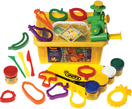 Пластилин на растительной основе JOVI (Испания), набор, "Огород", 5 цветов, 20 предметов, 476