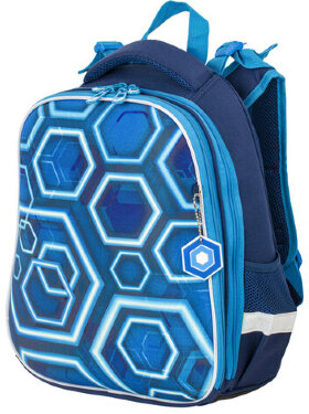 Ранец BRAUBERG PREMIUM, 2 отделения, с брелком, Techno, 38х29х16 см, 227812