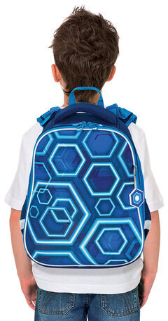 Ранец BRAUBERG PREMIUM, 2 отделения, с брелком, Techno, 38х29х16 см, 227812