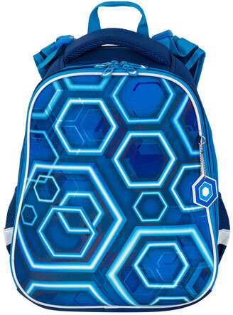 Ранец BRAUBERG PREMIUM, 2 отделения, с брелком, Techno, 38х29х16 см, 227812