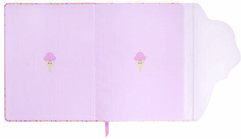 Дневник 1-11 класс 48 л., кожзам (твердая), магнитный клапан, ЮНЛАНДИЯ, "Мороженка", 106184