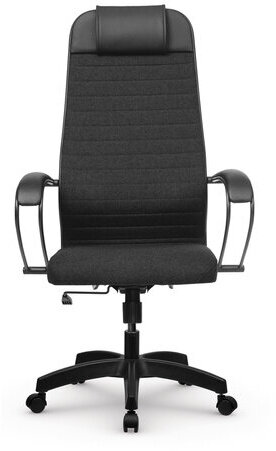 Кресло офисное МЕТТА "К-27" пластик, ткань, сиденье и спинка мягкие, черное