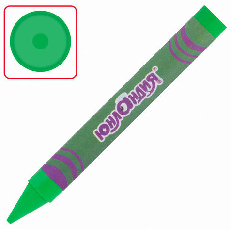 Восковые мелки утолщенные ЮНЛАНДИЯ "НЕОНЧИКИ", НАБОР 6 цветов, масляная основа, 228764