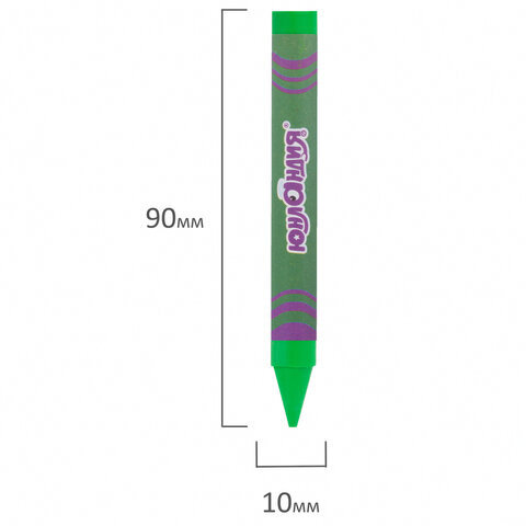 Восковые мелки утолщенные ЮНЛАНДИЯ "НЕОНЧИКИ", НАБОР 6 цветов, масляная основа, 228764