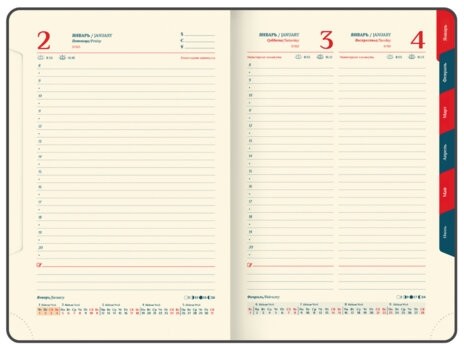 Ежедневник датированный 2026 B6 125х173 мм, GALANT "Vivid", под кожу, серый, 117410