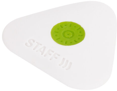 Ластик STAFF "Trio XL", 50х50х9 мм, треугольный, термопластичная резина, 229565