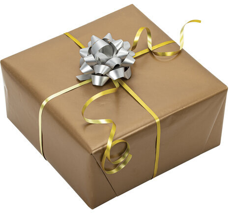 Набор для декора и подарков 4 банта, 2 ленты, матовый металл, цвета: золотистый, серебристый, ЗОЛОТАЯ СКАЗКА, 591850