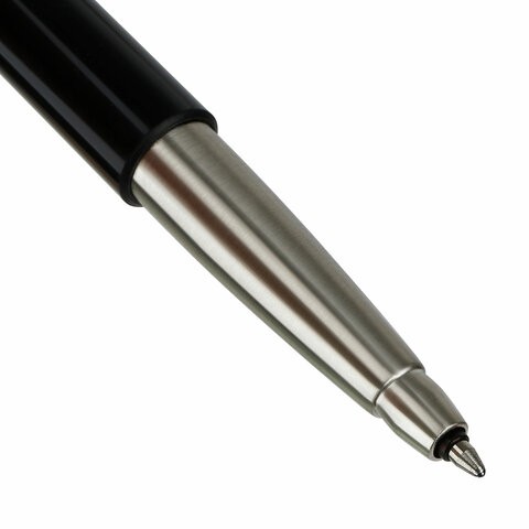 Ручка-роллер PARKER "Vector Black", корпус черный лак, детали из нержавеющей стали, синяя, S0319630