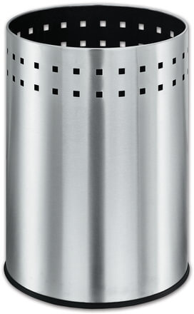 Корзина металлическая для мусора LAIMA "Bionic", 12 л, матовая, перфорированная, несгораемая, 232268