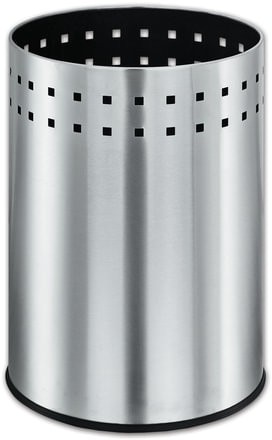 Корзина металлическая для мусора LAIMA "Bionic", 12 л, матовая, перфорированная, несгораемая, 232268