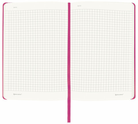 Блокнот А5 (130х210 мм), BRAUBERG ULTRA, балакрон, 80 г/м2, 96 л., клетка, розовый, 113038