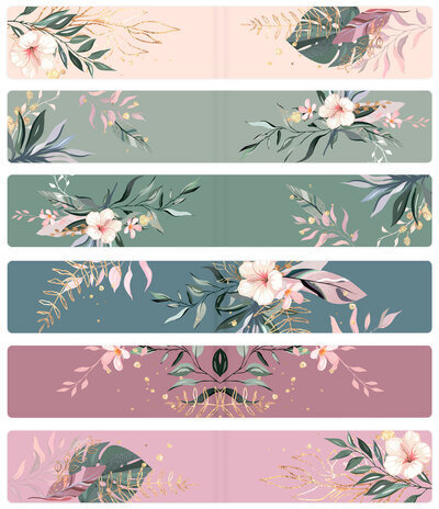 Закладки для книг МАГНИТНЫЕ, "TROPICS", набор 12 шт., 60x20 мм, BRAUBERG, 113172