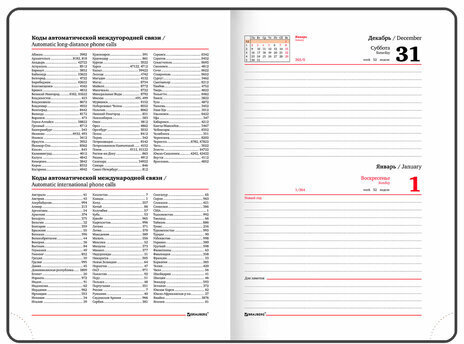 Ежедневник датированный 2023 А5 138x213 мм BRAUBERG "Towny", под кожу, клапан, белый, 114011