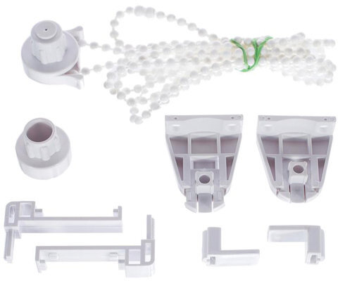 Штора рулонная BRABIX 80х175 см, текстура - лён, защита 55-85%, 200 г/м2, кремовый S-21, 605993